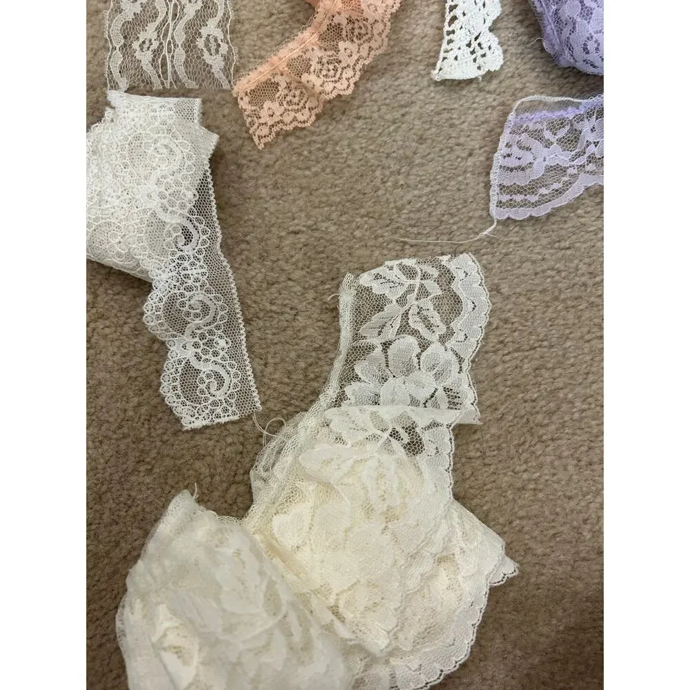Trim lace vintage assortment various widths and floral patterns